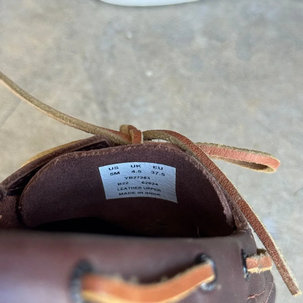 Sperry Top-Sider Authentic Original Brown Leather Boat Shoes YB27283 Mens 5M
